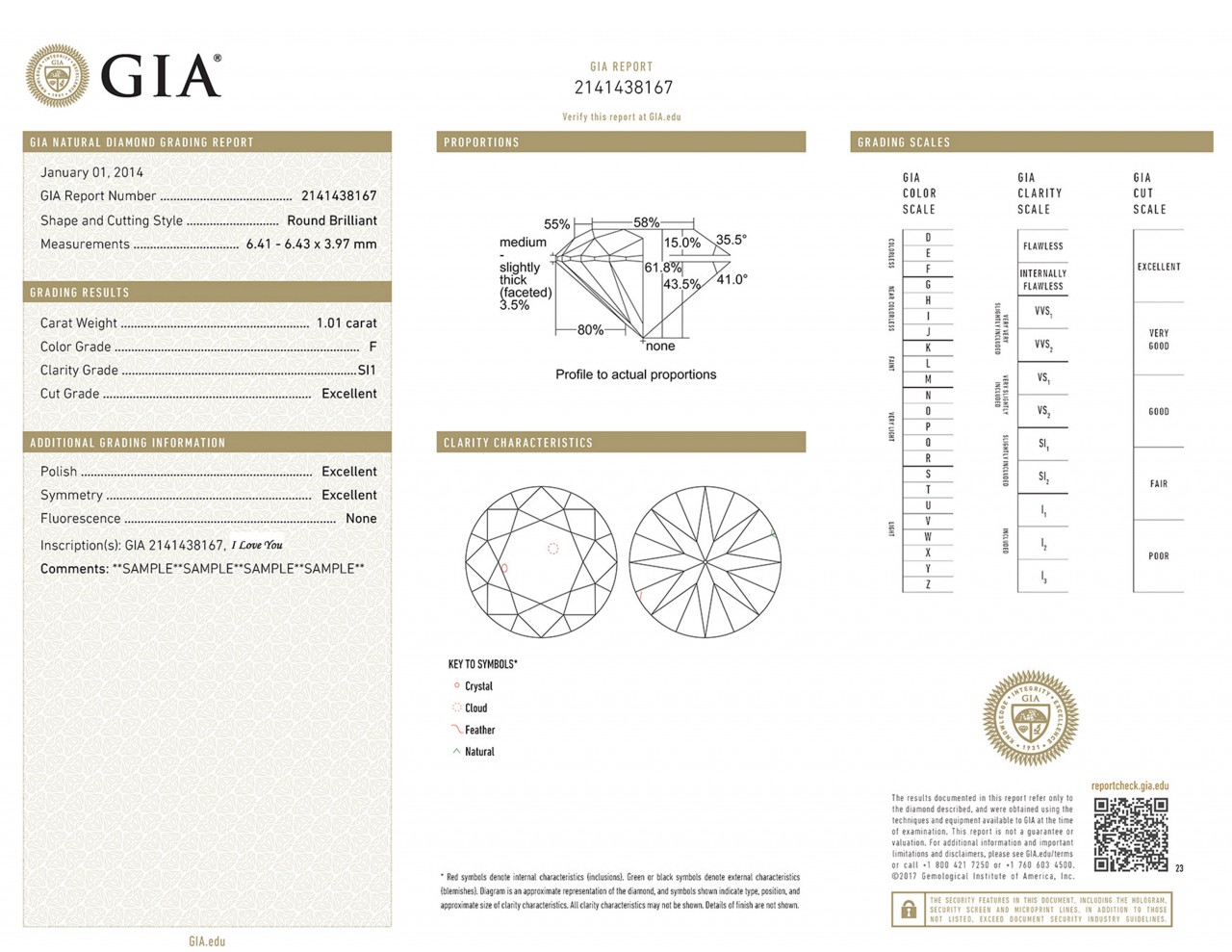 GIA diamond for Engagement Rings