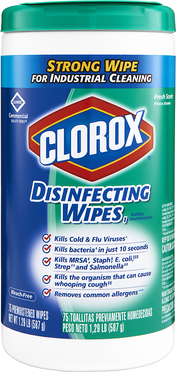 CLOROX  Disinfecting Wipes 75 PCS (STRONG VERSION)+ 2000 FLUSHES